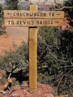 Chuck Wagon Trailhead Sign