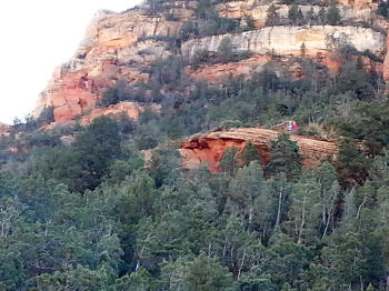 View up Devils Bridge Trail