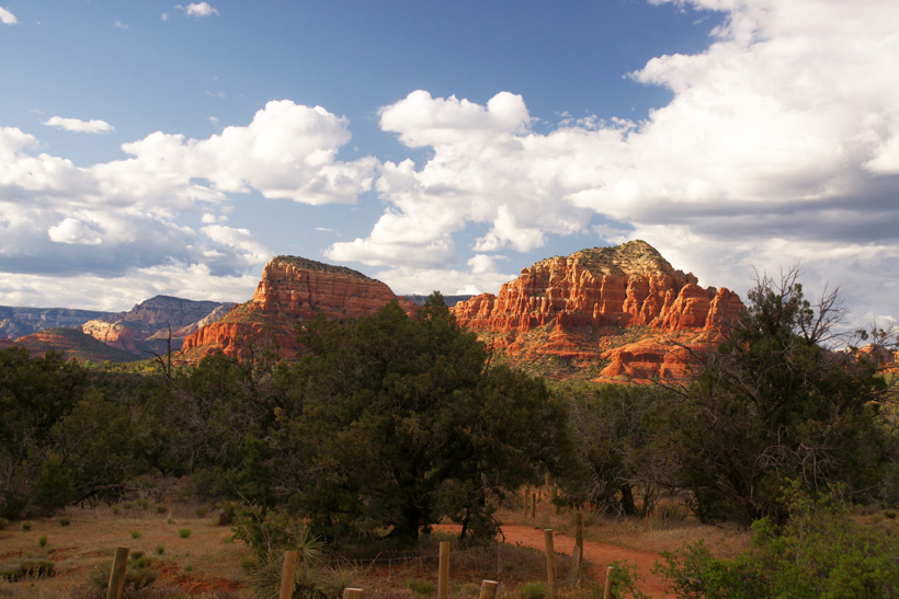 The Twin Buttes as Seen From Bell Rock