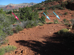 Distant View of the beginning of Coconino Loop Trail. 