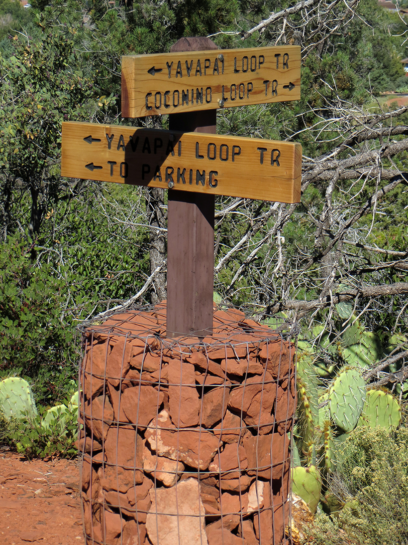 Trailhead Sign Coconino Loop Trail 