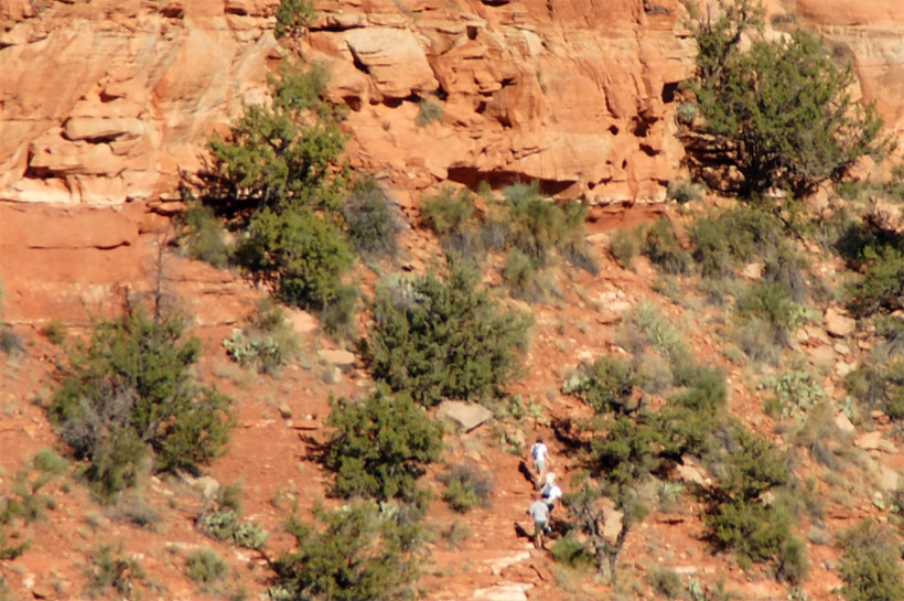 Approaching the First Vertical Climb
