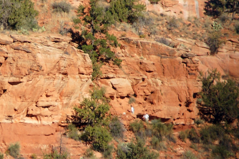 At the base of the First Vertical Climb