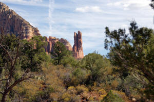Courthouse Butte Loop - View of the Rabbit Ears