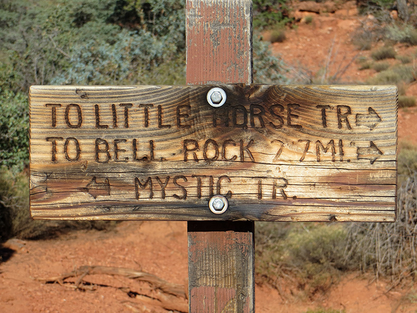 Bell Rock Pathway Trail Sign