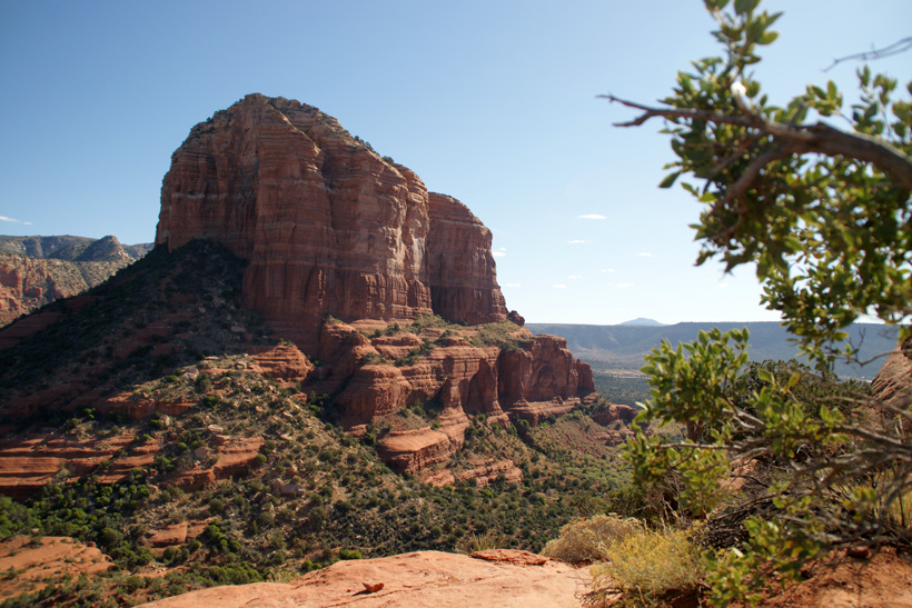 View to the East of the West Face of Courthouse Butte