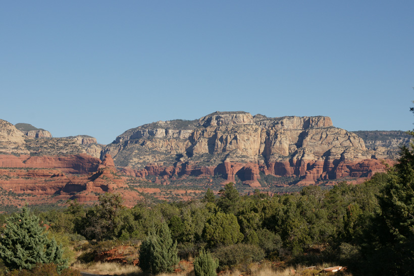 The View of Bear Mountain while Approaching Boynton Canyon