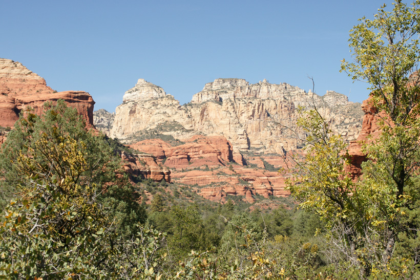 View of Of the North Wall Looking Down the First Part of Boynton Canyon.
