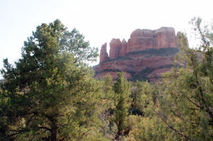 Approaching Cathedral Rock - View in Distance