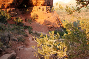 Descending from Cathedral Rock Overlook