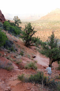 Decending Upper Trail Cathedral Rock