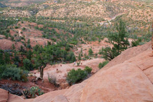 View from above the Lowest Ledge of the Steep Sectoin