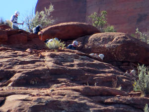 East Fork -- Hikers Decending