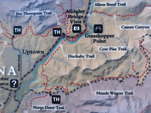Huckaby Trail and Midgley Bridge Map
