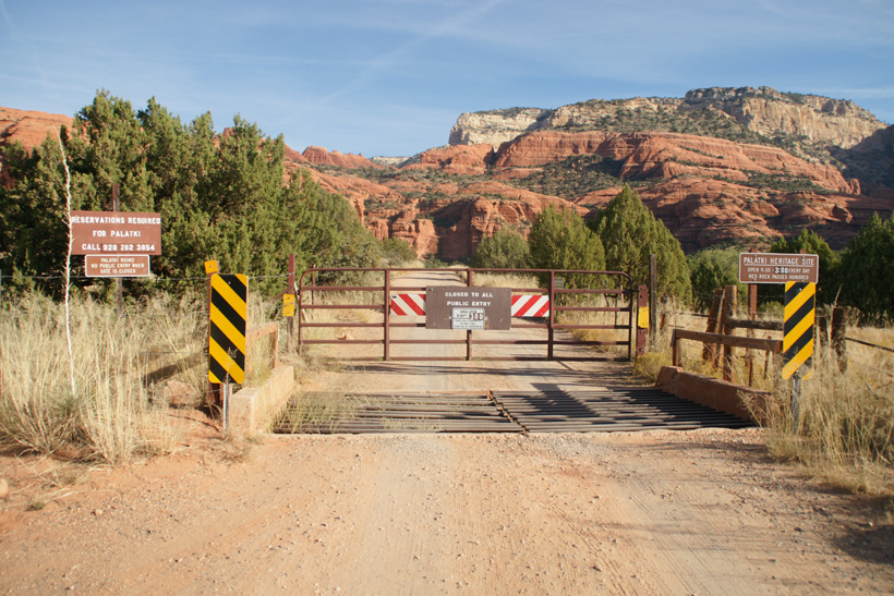 Gate at Palatki Heritage Site - Indian Ruins 