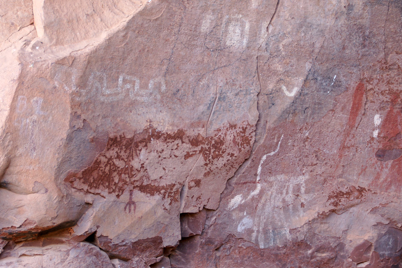 Seventh Picture of Pictographs at Palatki Heritage Site's Ceremonial Place