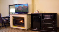 Fireplace and Desk - Desert Quail Inn