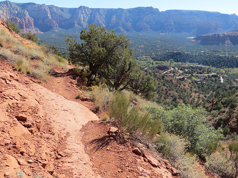 Approaching the steep part of Coconino Loop Trail.