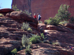 Hikers Descending the West Fork