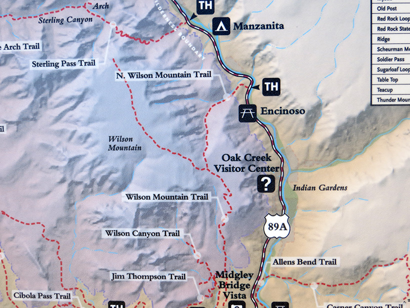 Wilson Mountain Trail Map