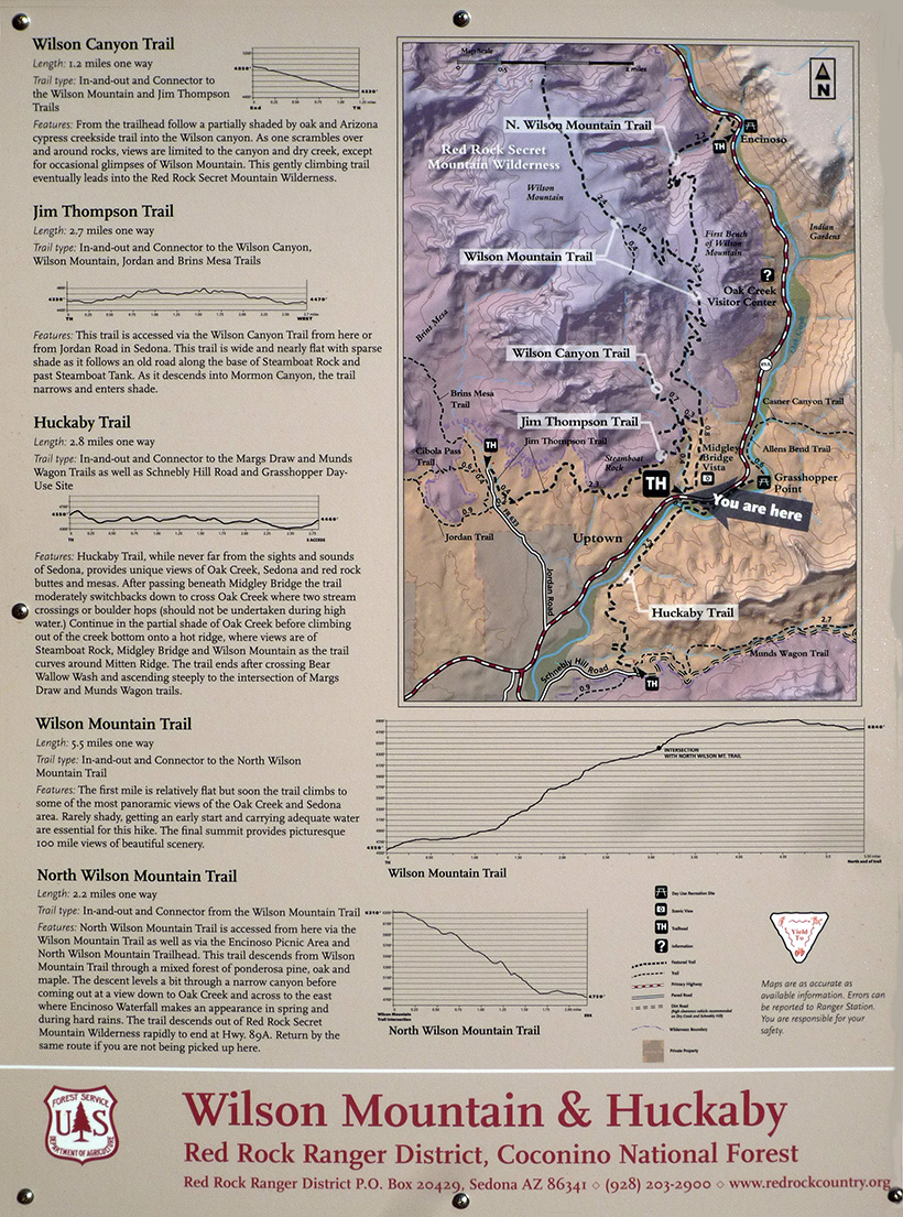 Wilson Mountain Trail Map